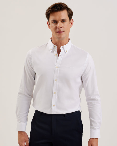 KINGWEL-Shirts-Long Sleeve Linen Shirt- Ted Baker Romania